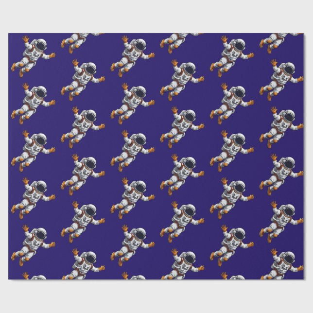 Papel De Presente Astronauta no espaço (Aberto)