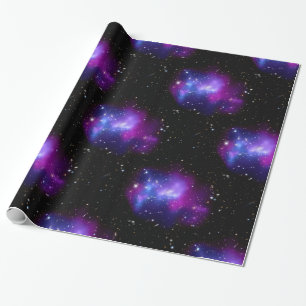 Papel De Presente Astronomia do Universo da Galáxia Roxa Espaço da