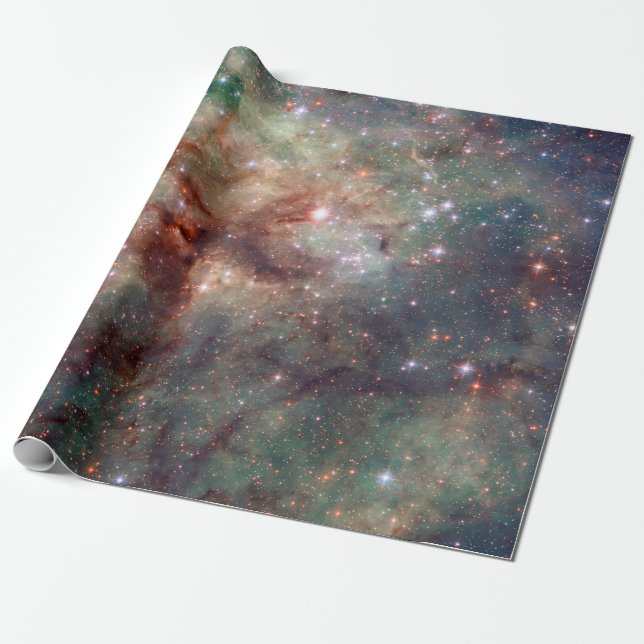 Papel De Presente Astronomia Espacial da Nebulosa Tarantula NASA (Desenrolado)