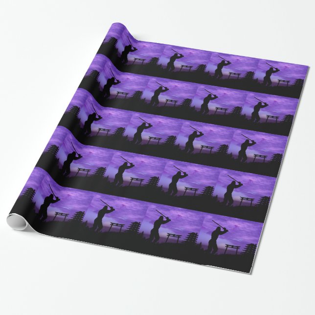 Papel De Presente Ataque de Ninja (Desenrolado)