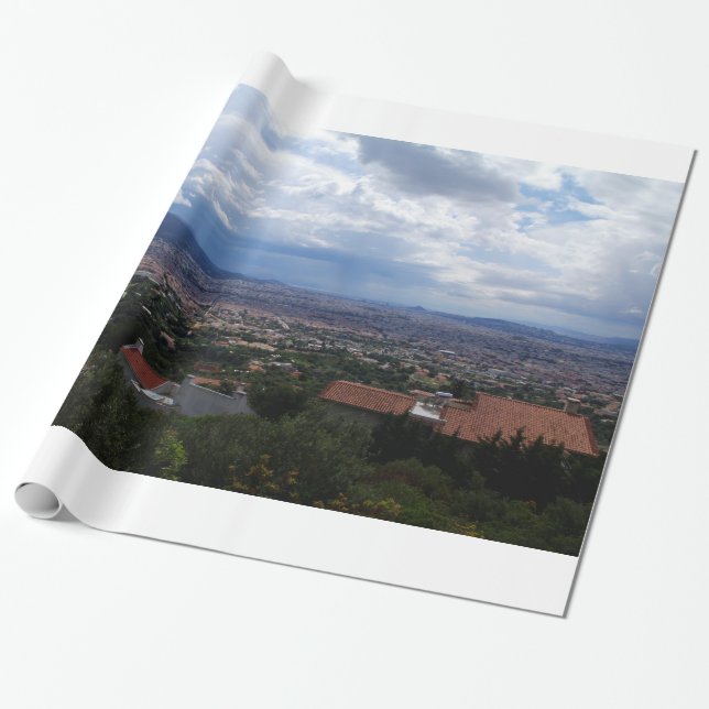 Papel De Presente Atenas - Grécia (Desenrolado)