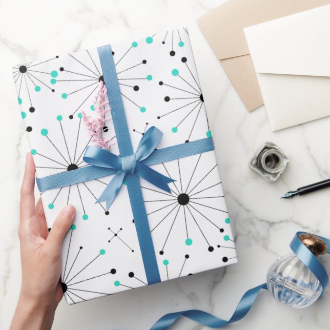 Papel De Presente Atomic Festive (Presentear)