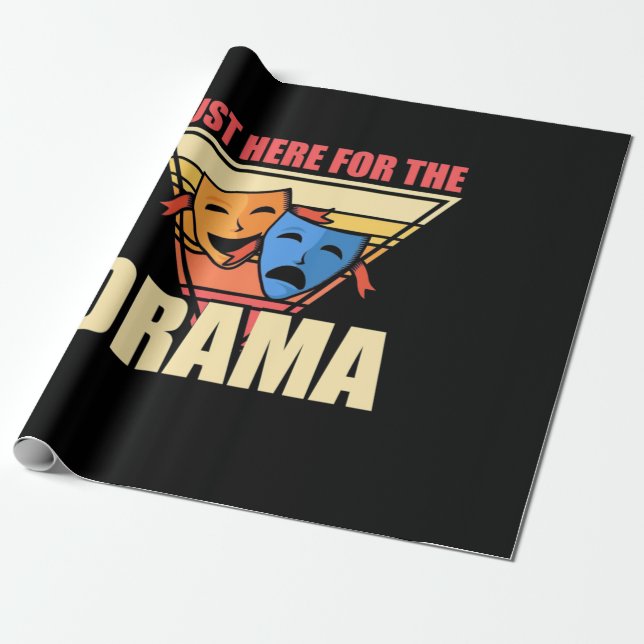 Papel De Presente Ator Aqui Para O Drama (Desenrolado)