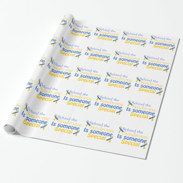 Papel De Presente Atrás da síndrome é alguém especial (Desenrolado)