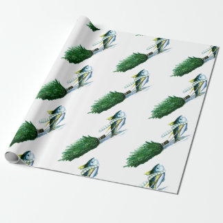 Papel De Presente Atum Yellowfin Árvore de Natal