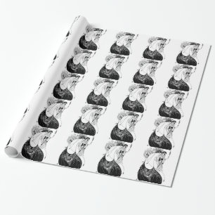 Papel De Presente Aubrey Beardsley A Saia do Pavão Art Nouveau