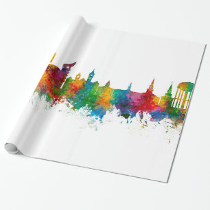 Papel De Presente Auburn Alabama Skyline