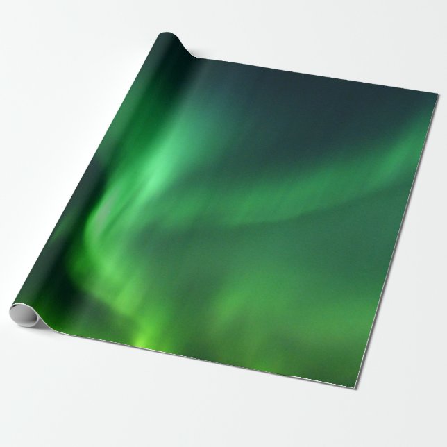 Papel De Presente Aurora Borealis Norte Luzes do Alasca Sky (Desenrolado)