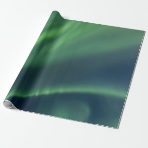 Papel De Presente Aurora Borealis Norte Luzes do Alasca Sky