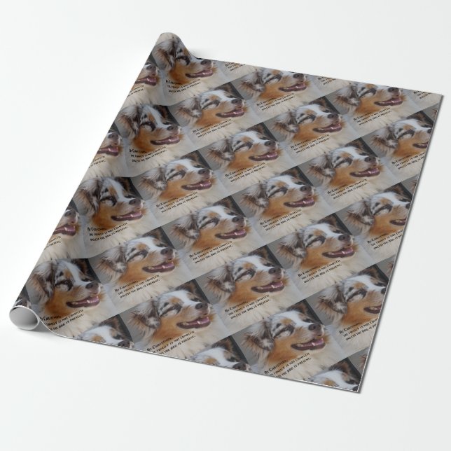 Papel De Presente Aussie atual (Desenrolado)