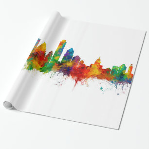 Papel De Presente Austin Texas Skyline