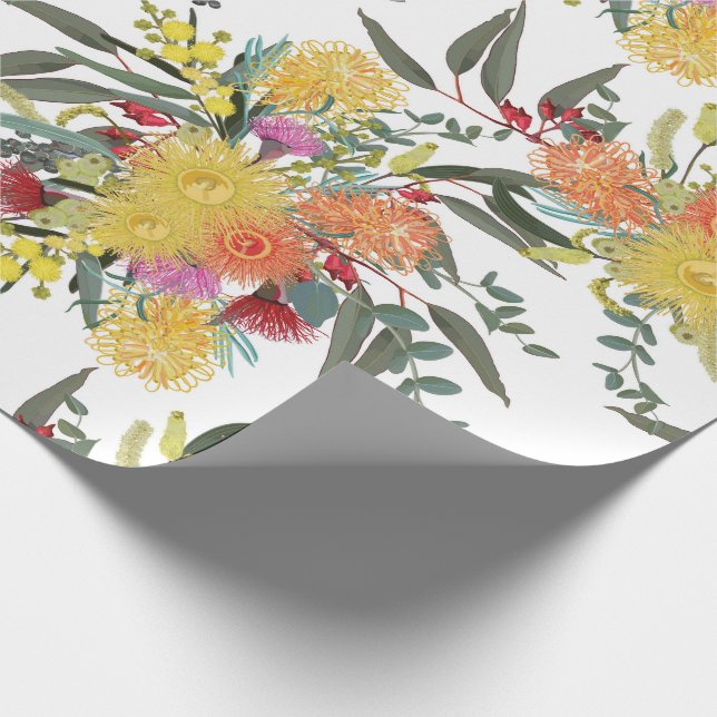 Papel De Presente Australian Summer Bush Blooms (Ponta)