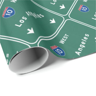 Papel De Presente Autoestrada da estrada nacional de Los Angeles