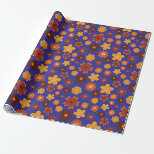 Papel De Presente Autumn Floral Fantasy Sem Fios Aniversário