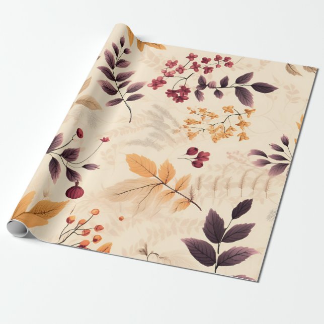 Papel De Presente Autumn Harvest Harmony (Desenrolado)
