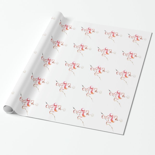Papel De Presente Autumn Poodles (Desenrolado)