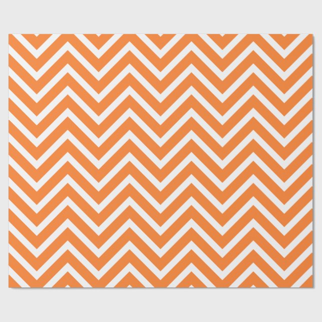 Papel De Presente Autumn Season Chevron Pattern (Aberto)