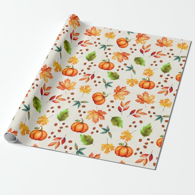 Papel De Presente Autumn Spice (Desenrolado)