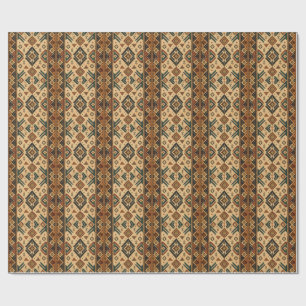 Papel De Presente Avental de Cozinha com Padrão Tribal Azteca Boho