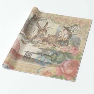 Papel De Presente Aventuras de Alice no País das Maravilhas - Chá Ma
