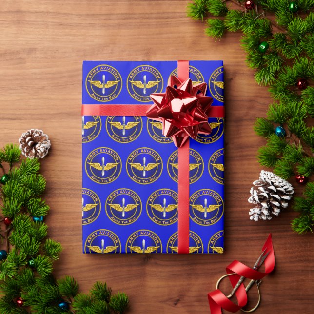 Papel De Presente Aviação  (Presente de Natal)