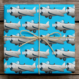 Papel De Presente Avião a Hélice