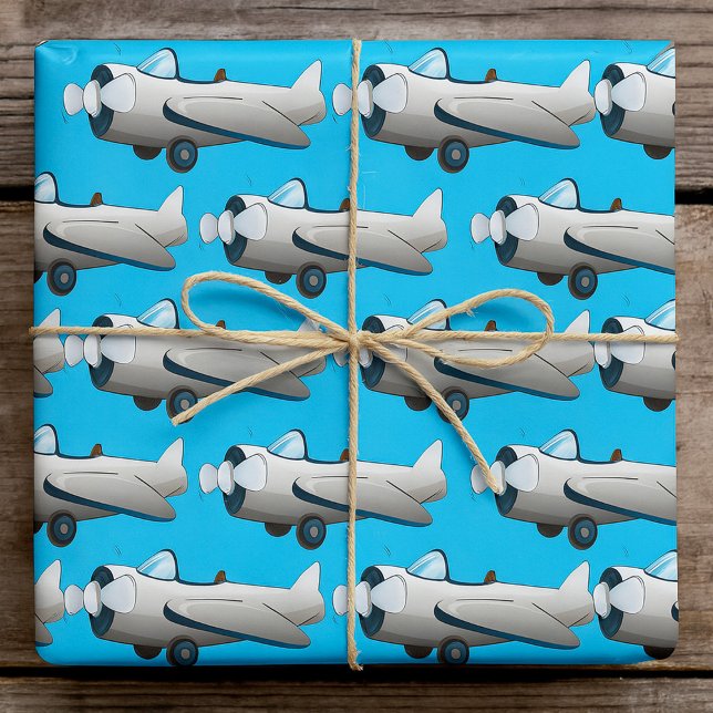Papel De Presente Avião a Hélice (Criador carregado)