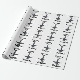 Papel De Presente Avião Alcançando Novas Alturas Citação Inspiradora