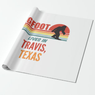 Papel De Presente Avistamento de Bigfoot em Travis Texas