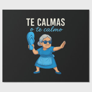 Papel De Presente Avó Espanhola Mexicana Engraçada