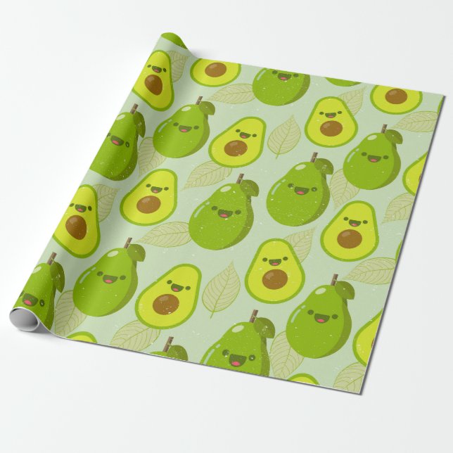 Papel De Presente Avocado (Desenrolado)
