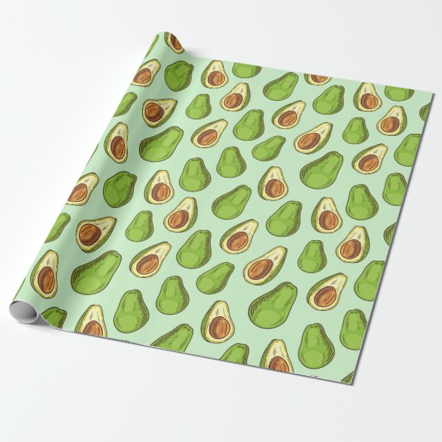 Papel De Presente Avocado (Desenrolado)