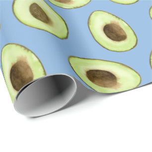 Papel De Presente Avocado Azul