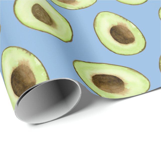 Papel De Presente Avocado Azul (Ponta do rolo)
