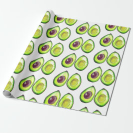 Papel De Presente Avocado Green Vegan Foodie Vegeterian Foodie Wrapp