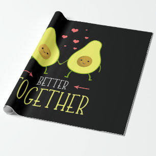 Papel De Presente Avocado Melhor Junto