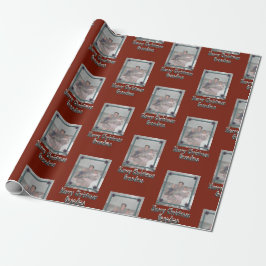 Papel De Presente Avós Foto Feliz Natal Vovó Vermelho