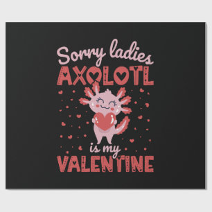 Papel De Presente Axolote é meu namorado