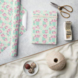 Papel De Presente Axolotl cômodo e adorável