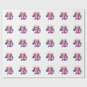 Papel De Presente Axolotl LIFTALOTL