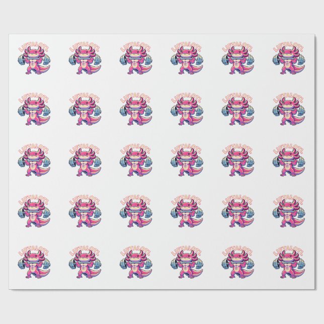 Papel De Presente  Axolotl LIFTALOTL (Aberto)
