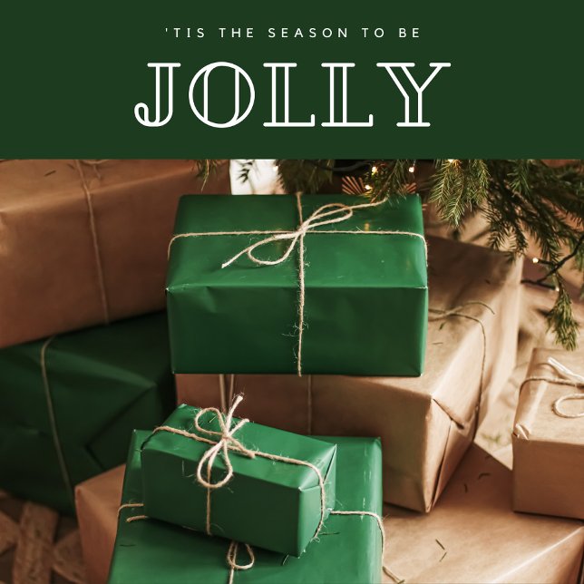 Papel De Presente Azeite escura elegante Natal sólido (Happy holidays and merry Christmas. Olive green trendy gift wrapping paper. Mix and match )