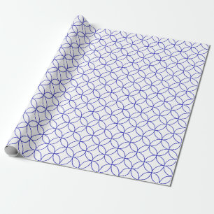 Papel De Presente Azuis marinhos nos círculos de sobreposição