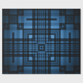 Papel De Presente Azul