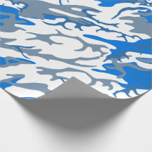 Azul Camo da água de gelo