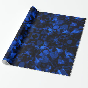 Papel De Presente Azul de cristal escuro