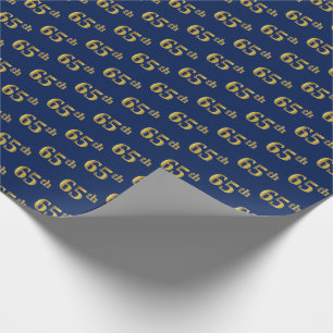 Papel De Presente Azul, evento do ouro 65th do falso