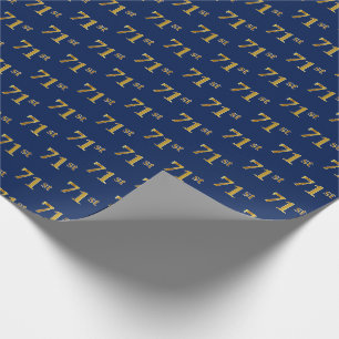 Papel De Presente Azul, evento do ouro 71st do falso
