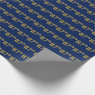 Papel De Presente Azul, evento do ouro 87th do falso