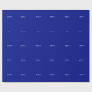 Papel De Presente Azul Ftalo Simples Criativo Moderno